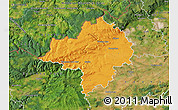 Political Map of Chomutov, satellite outside