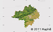 Satellite Map of Chomutov, cropped outside