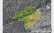 Satellite Map of Chomutov, desaturated