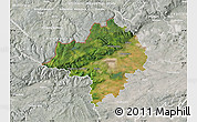 Satellite Map of Chomutov, lighten, semi-desaturated