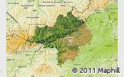 Satellite Map of Chomutov, physical outside