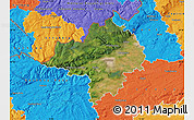 Satellite Map of Chomutov, political outside