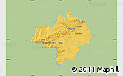 Savanna Style Map of Chomutov, single color outside