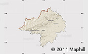 Shaded Relief Map of Chomutov, cropped outside