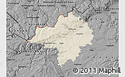 Shaded Relief Map of Chomutov, darken, desaturated