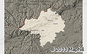 Shaded Relief Map of Chomutov, darken