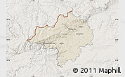 Shaded Relief Map of Chomutov, lighten