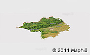 Satellite Panoramic Map of Chomutov, cropped outside