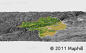 Satellite Panoramic Map of Chomutov, desaturated
