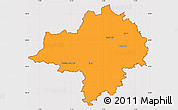 Political Simple Map of Chomutov, cropped outside