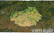 Satellite 3D Map of Litoměřice, darken