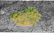 Satellite 3D Map of Litoměřice, desaturated
