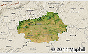 Satellite 3D Map of Litoměřice, shaded relief outside