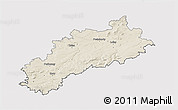 Shaded Relief 3D Map of Louny, cropped outside