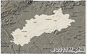 Shaded Relief 3D Map of Louny, darken