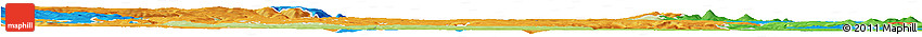 Physical Horizon Map of Louny, political outside