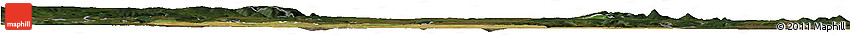 Satellite Horizon Map of Louny, darken