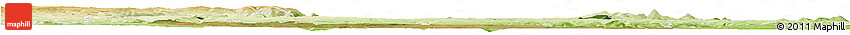 Satellite Horizon Map of Louny, physical outside