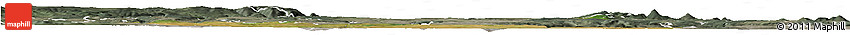 Satellite Horizon Map of Louny, semi-desaturated