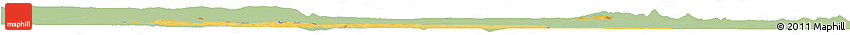 Savanna Style Horizon Map of Louny, single color outside