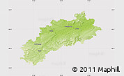 Physical Map of Louny, cropped outside