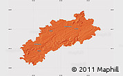 Political Map of Louny, cropped outside