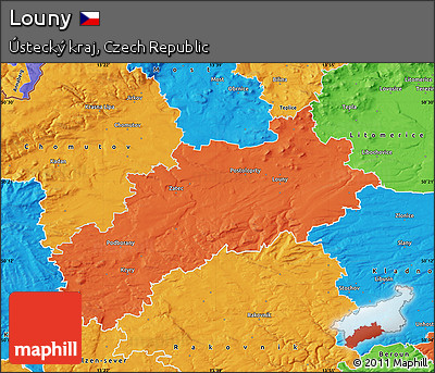 Political Map of Louny