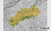 Satellite Map of Louny, lighten, desaturated
