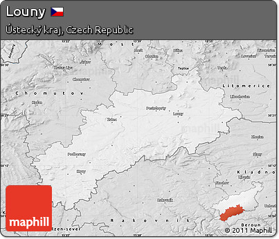 Silver Style Map of Louny
