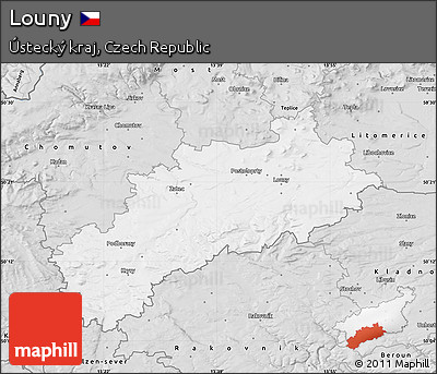 Silver Style Map of Louny