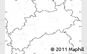 Blank Simple Map of Louny, no labels