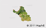 Satellite 3D Map of Most, cropped outside