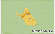 Savanna Style 3D Map of Most, single color outside