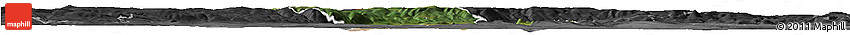 Satellite Horizon Map of Most, darken, desaturated