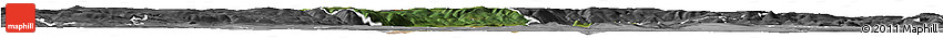 Satellite Horizon Map of Most, desaturated