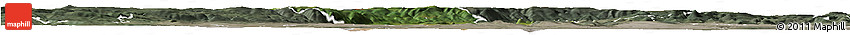 Satellite Horizon Map of Most, semi-desaturated
