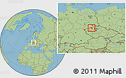 Savanna Style Location Map of Most