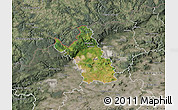 Satellite Map of Most, semi-desaturated