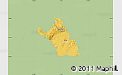 Savanna Style Map of Most, single color outside