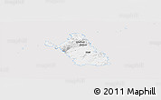 Silver Style Panoramic Map of Most, single color outside