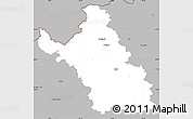 Gray Simple Map of Most