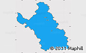 Political Simple Map of Most, cropped outside