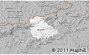 Gray 3D Map of Ústí n.L.