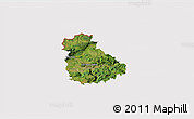 Satellite 3D Map of Ústí n.L., cropped outside