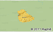 Savanna Style 3D Map of Ústí n.L., single color outside