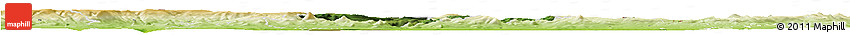 Satellite Horizon Map of Ústí N.L., physical outside