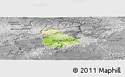 Physical Panoramic Map of Ústí n.L., desaturated