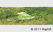 Physical Panoramic Map of Ústí n.L., satellite outside