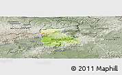 Physical Panoramic Map of Ústí n.L., semi-desaturated