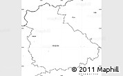 Blank Simple Map of Ústí n.L.